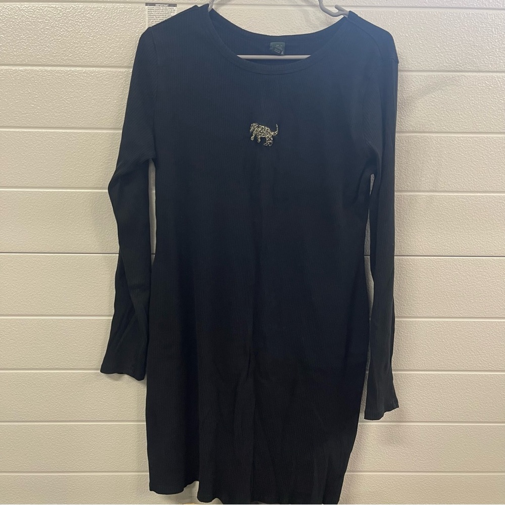 ‼️FINAL SALE‼️ Wild Fable Black Panther Emboidered Stretchy Mini Dress XL